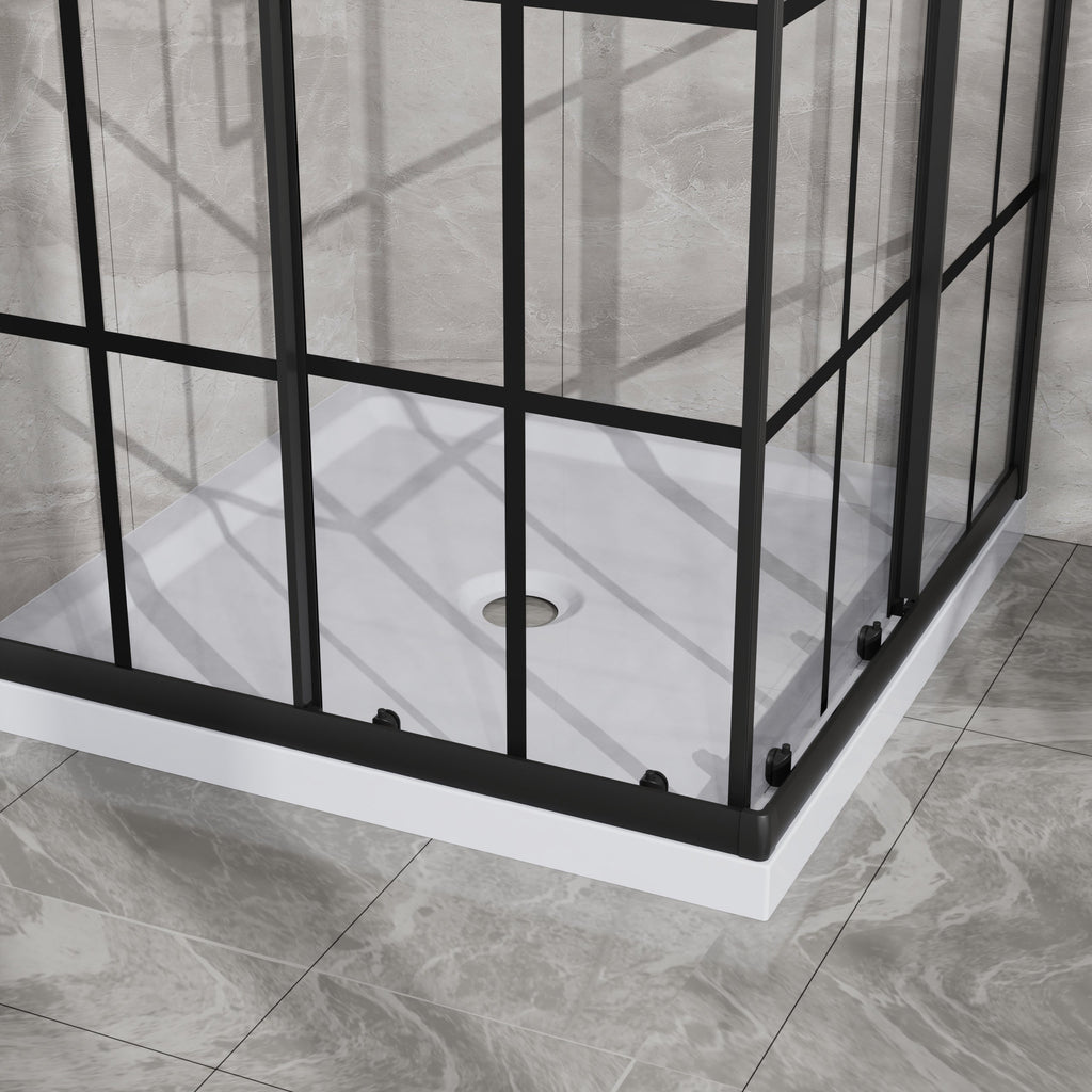 Goodyo Corner Shower Door - 36" D x 36" W x 72" H