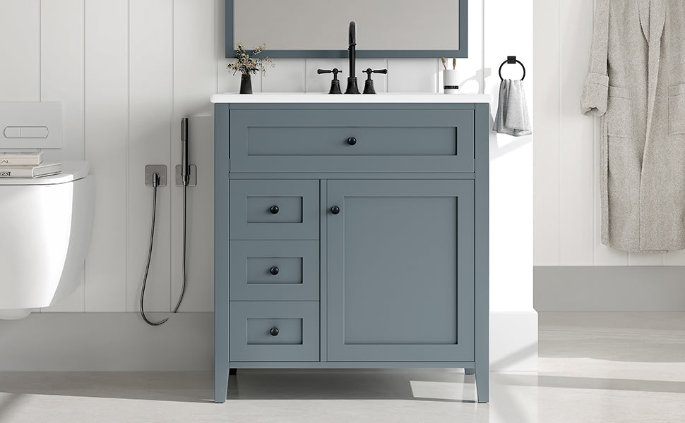30-Inch Bathroom Vanity with Storage