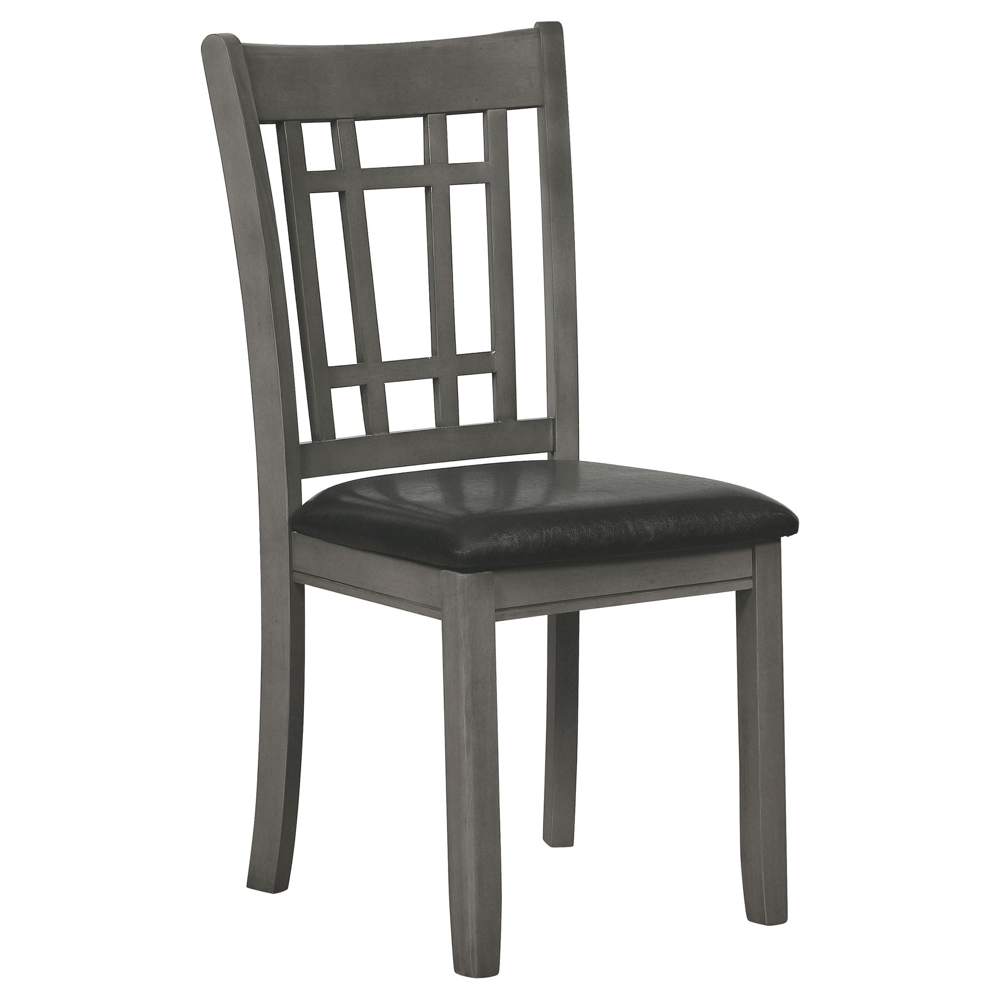 Ingall - 5 Piece Set With Storage Table And Upholstered Chairs - Medium Gray