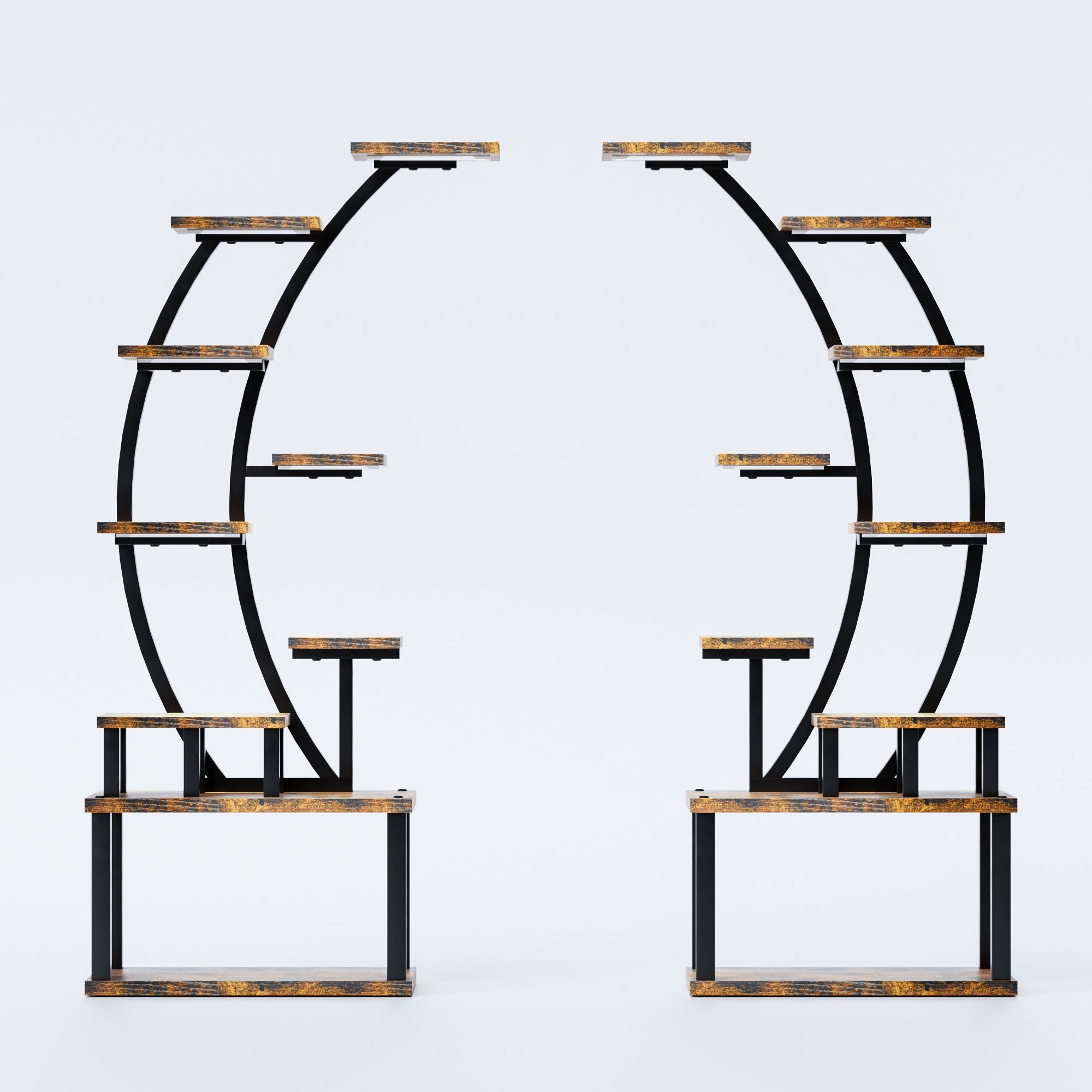 9 Tiered Indoor Plant Stand With 5 Adjustable Grow Lights