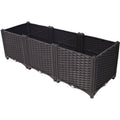 Deep Raised Garden Bed Plastic Planter Boxes