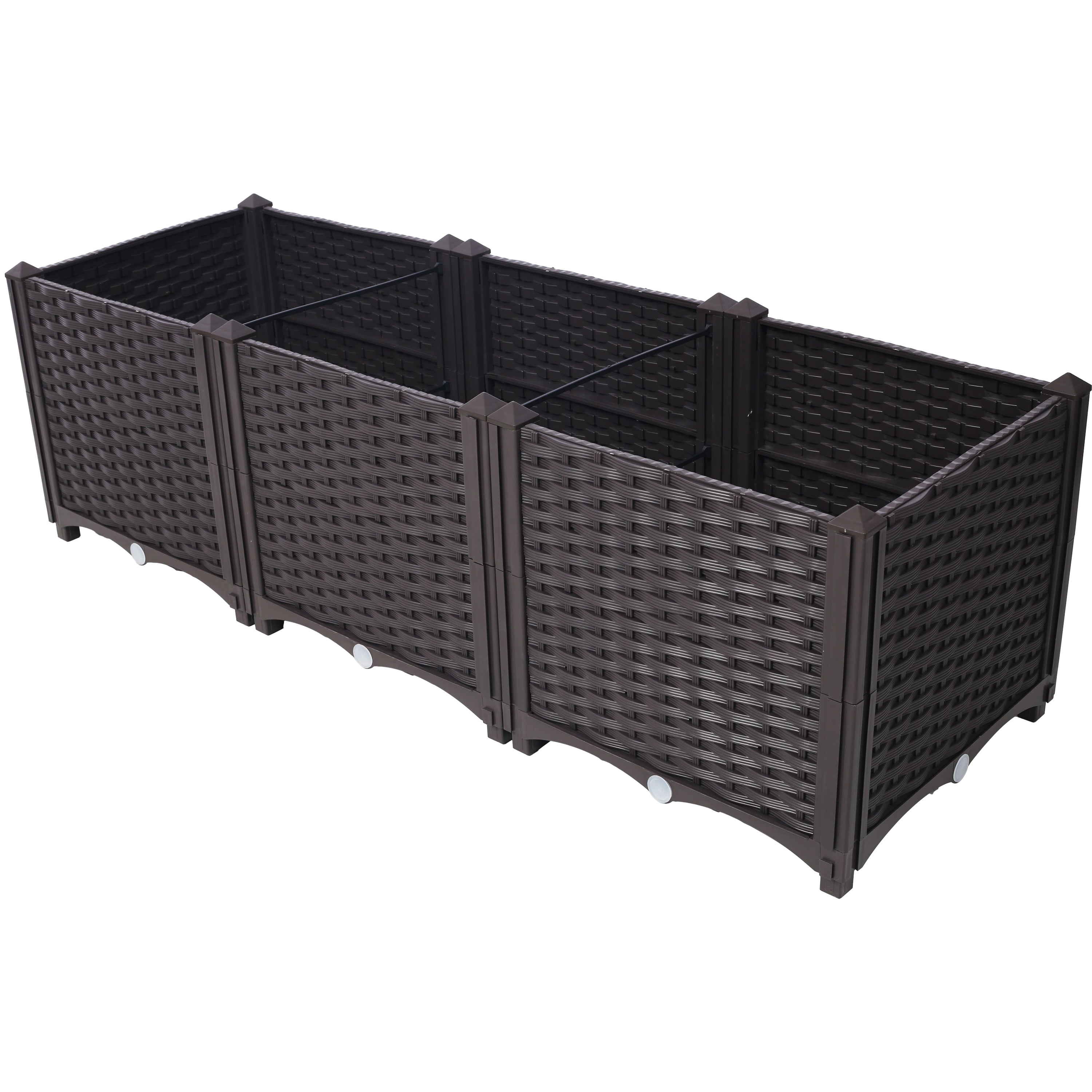 Deep Raised Garden Bed Plastic Planter Boxes