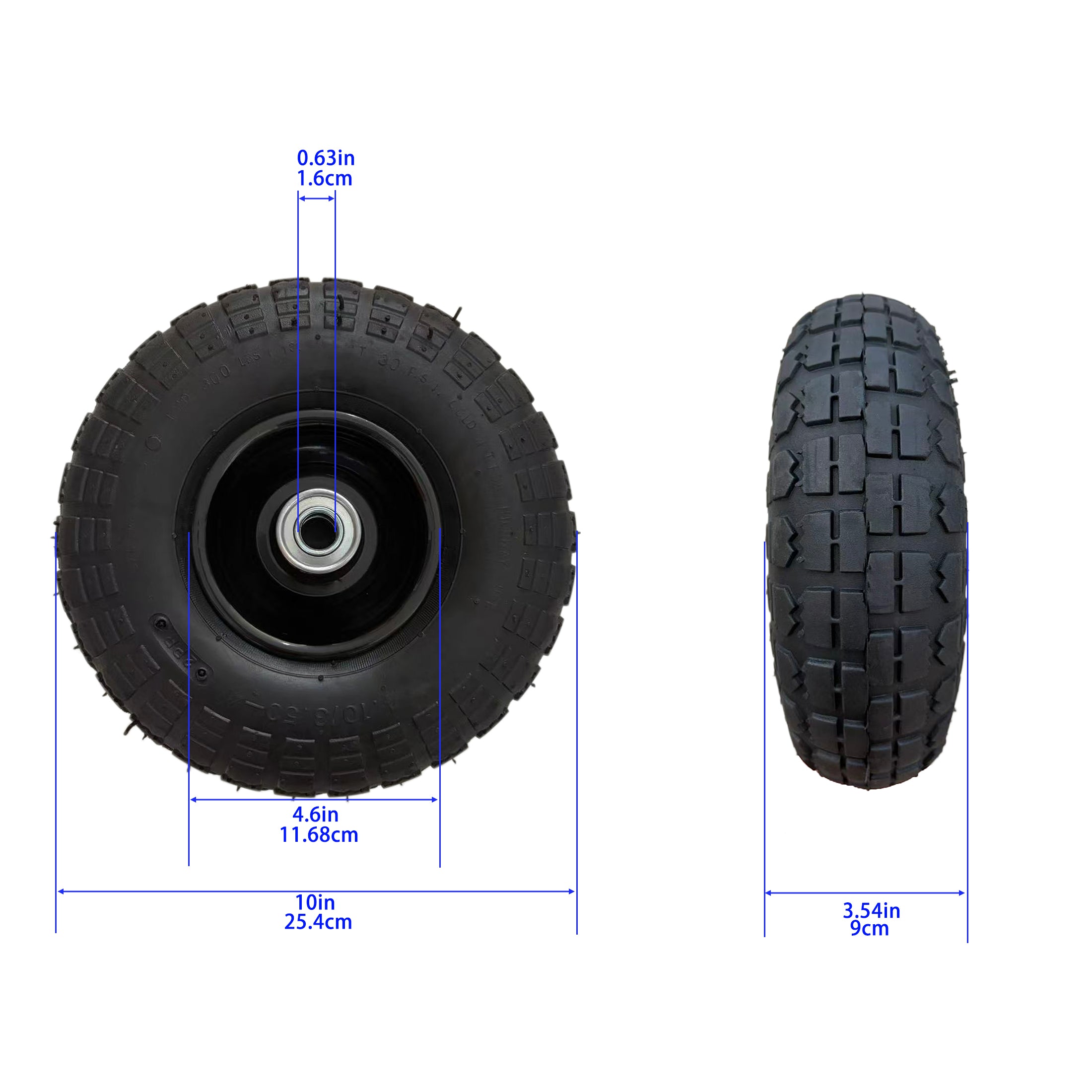 Air Wheels 410/3.50-4 10 Inches