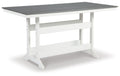 Transville - Counter Table W/Umb Opt
