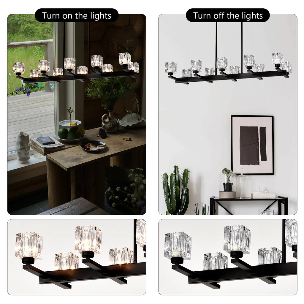 10-Light Chandelier for Dining Room