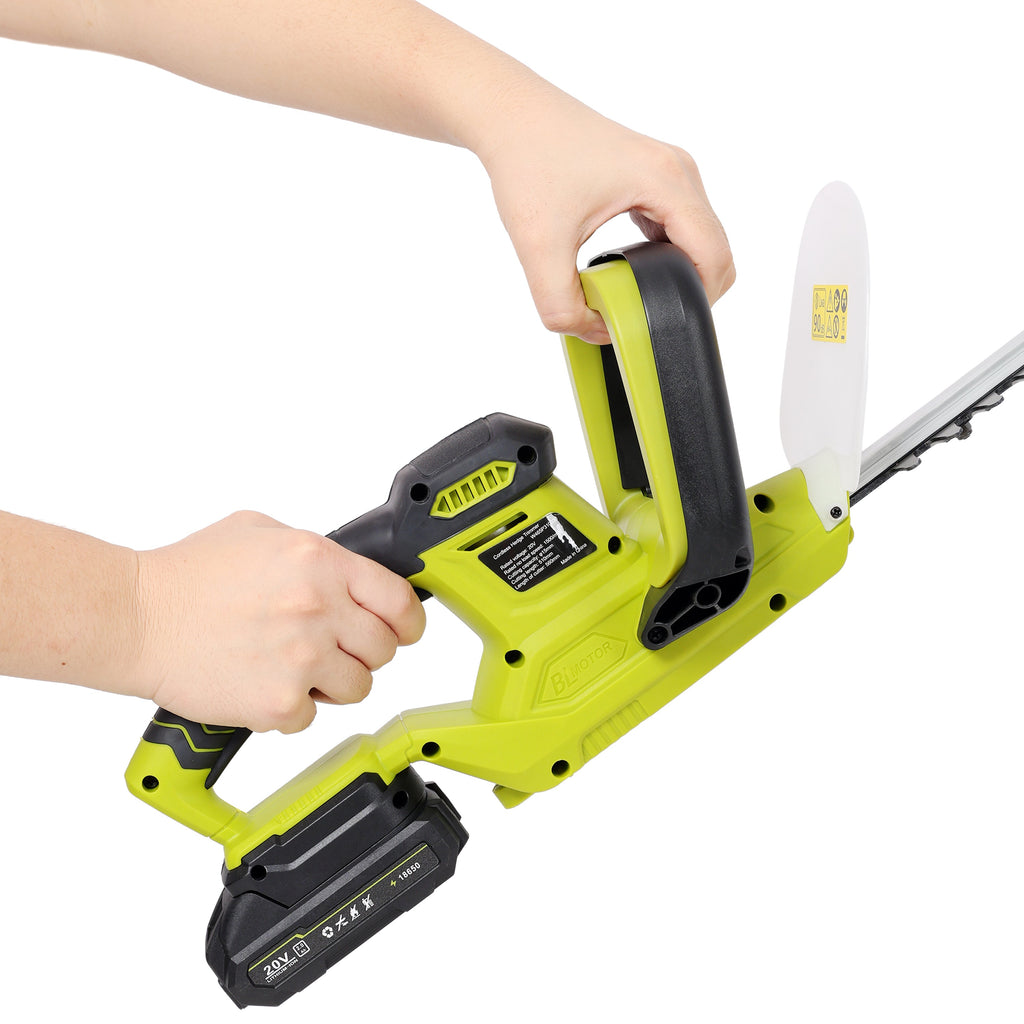 21V DC Hedge Trimmer with Battery and Seat Charger