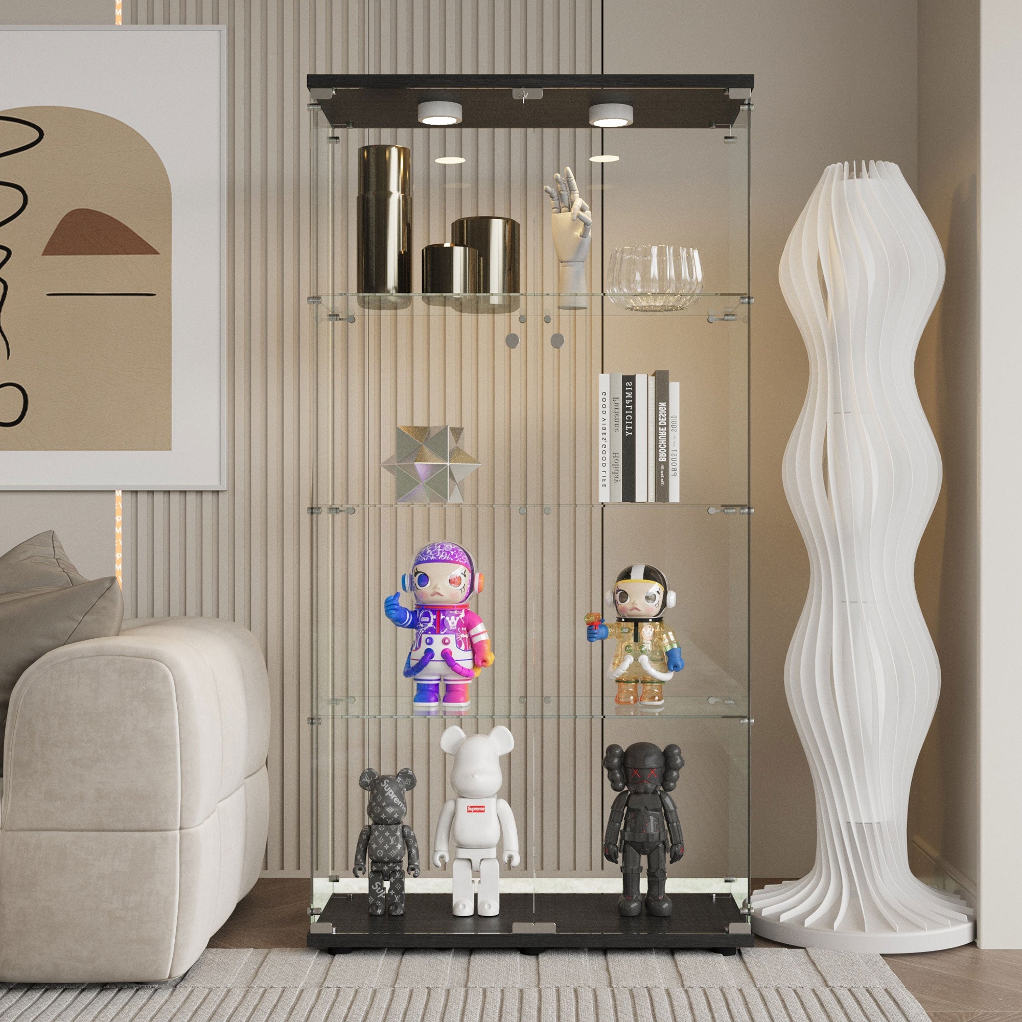 Tempered Glass Display Cabinet