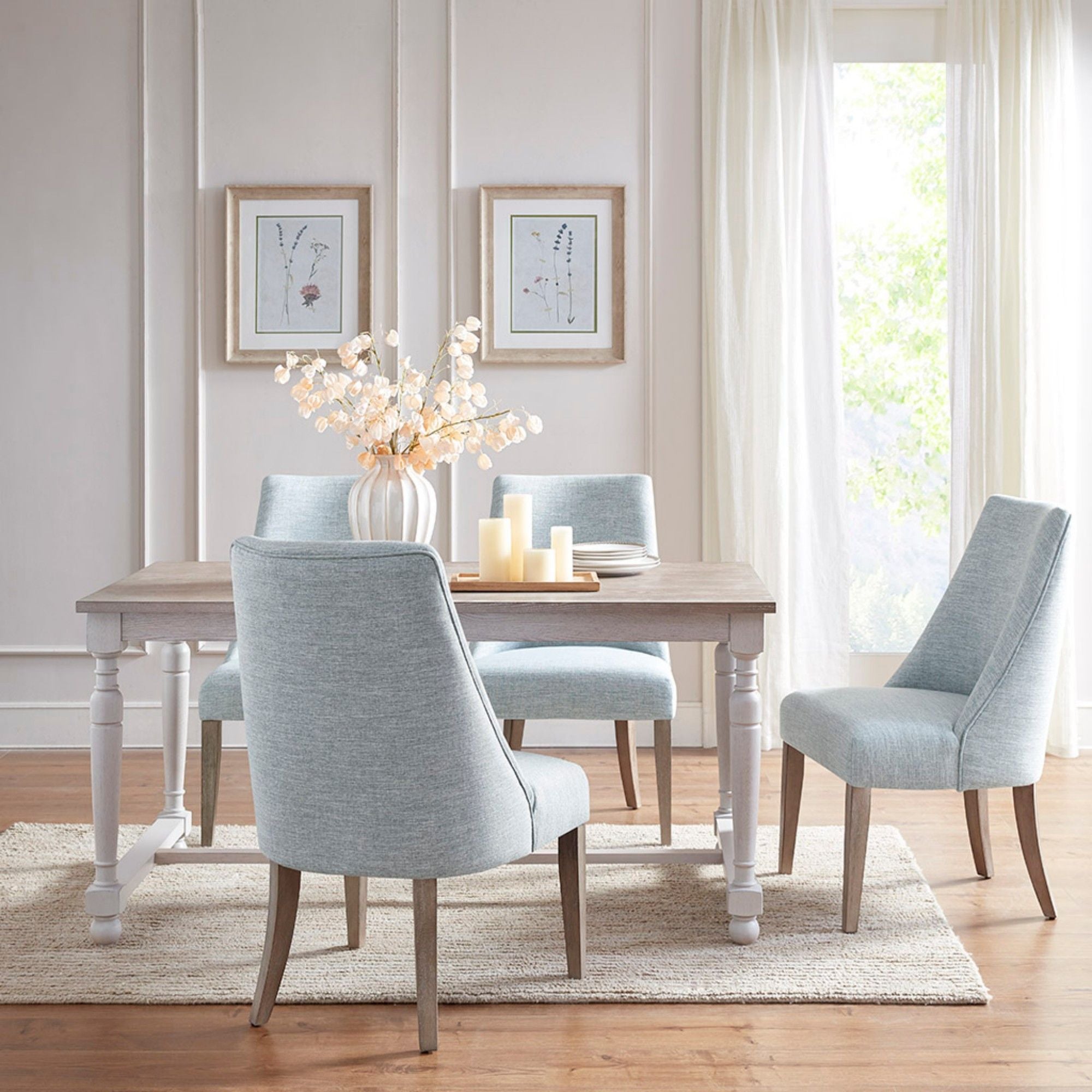 Comfortable Dining Chair Upholstered (Set of 2)