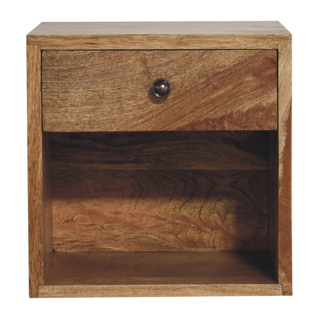 Solid Wood Floating Mini Classic Bedside Table