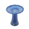 Handmade Glazed Ceramic Bird Bath, Sapphire