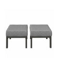 Patio Ottomans With Cushions, All-Weather Footrests (Set of 2)
