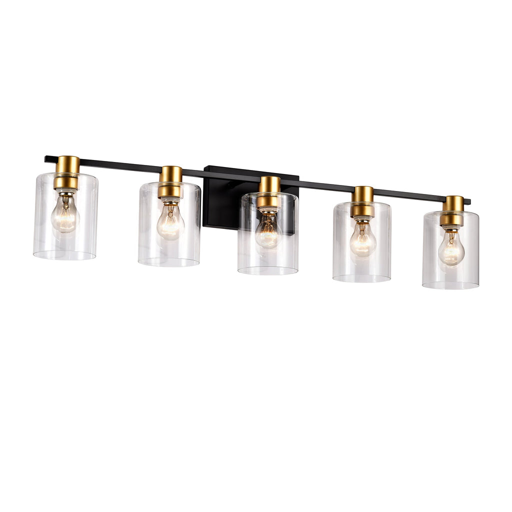 5-Light Matte Bathroom Lighting