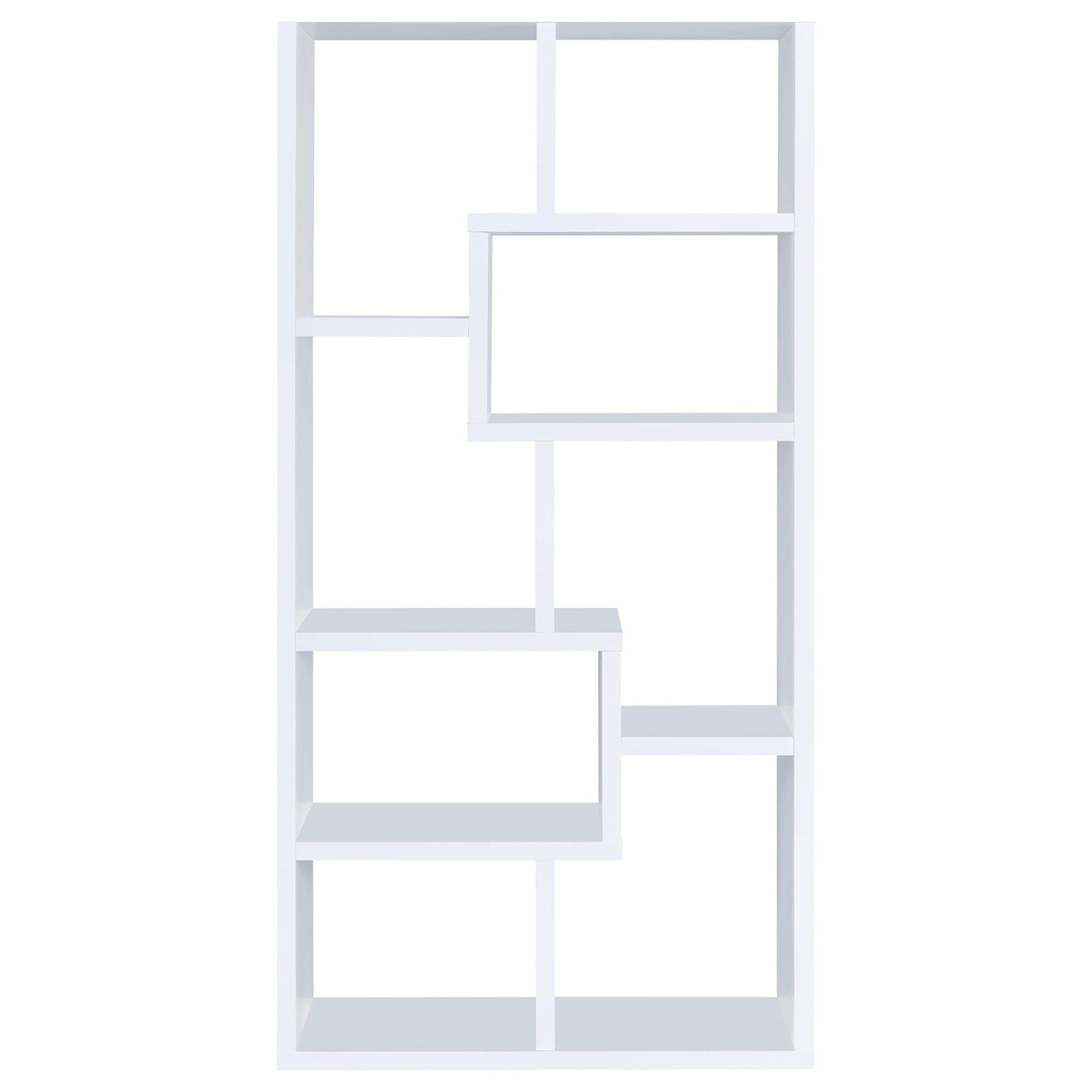 8 Shelf Geometric Bookcase