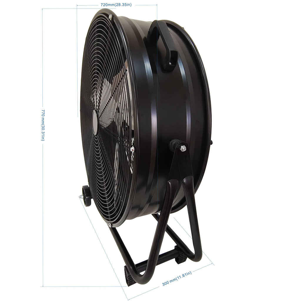 24 Inch Heavy Duty Metal Industrial Drum Fan