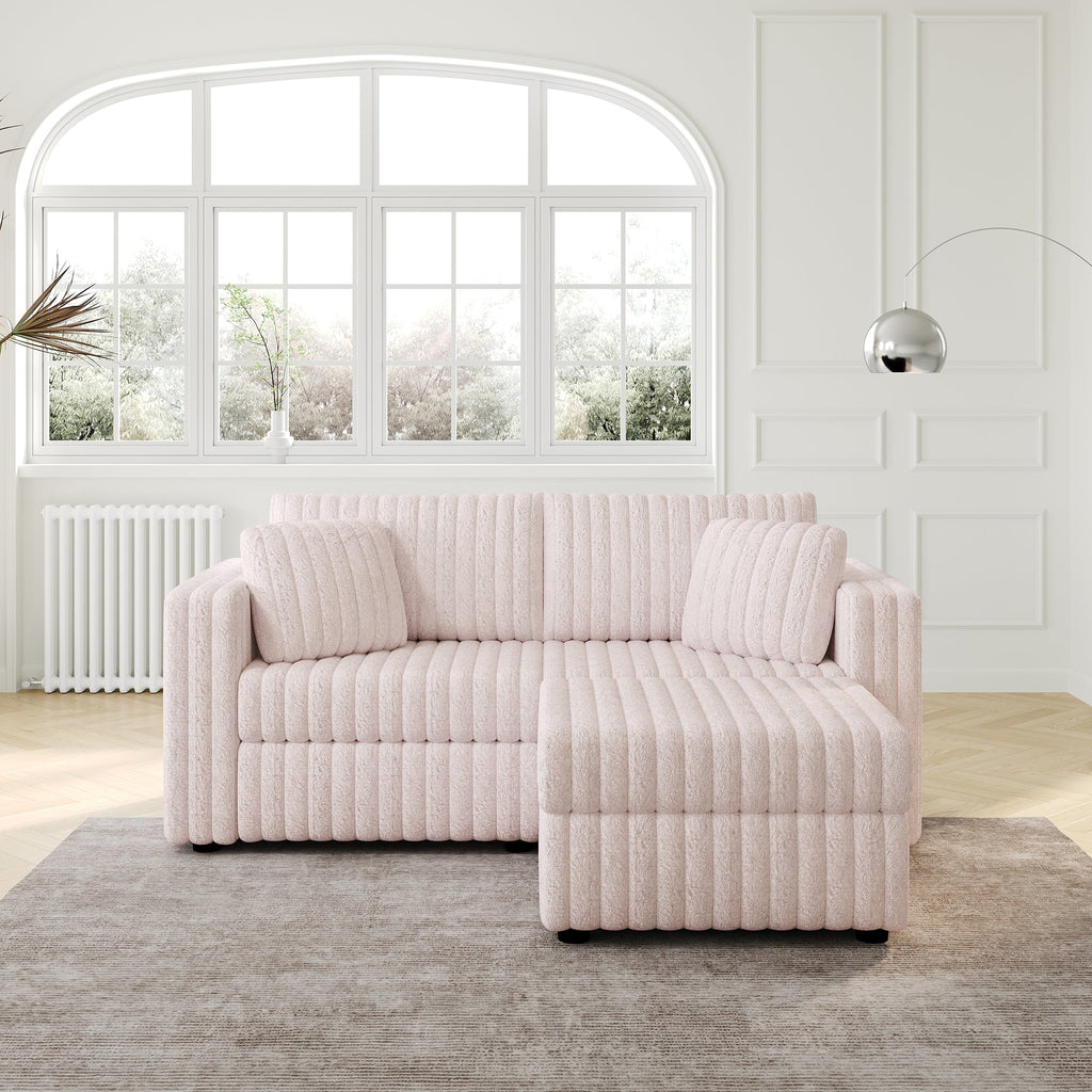 75.6" Soft Modular 2-Person Sofa with Hydraulic Lift