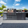 46-Inch Deluxe Stainless Steel Gas Outdoor Kitchen Barbecue Grill