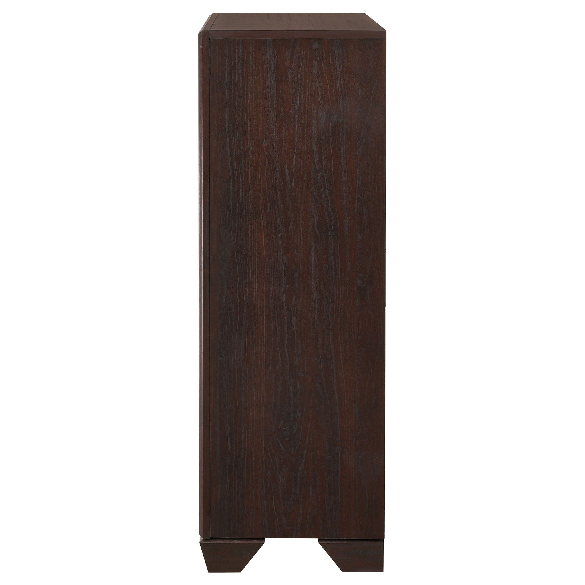 Hadfield - 5 Drawer Chest In Rich - Dark Brown