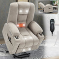 Power Lift Recliner Chair with Massage and Heat