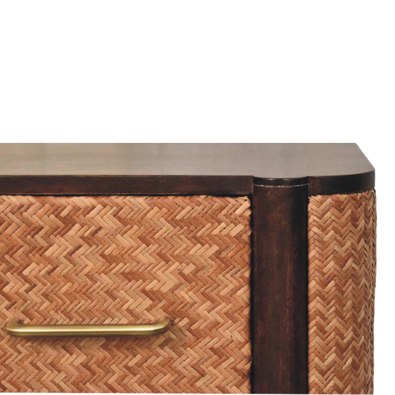 Solid Wood Havana Canefront Drawers