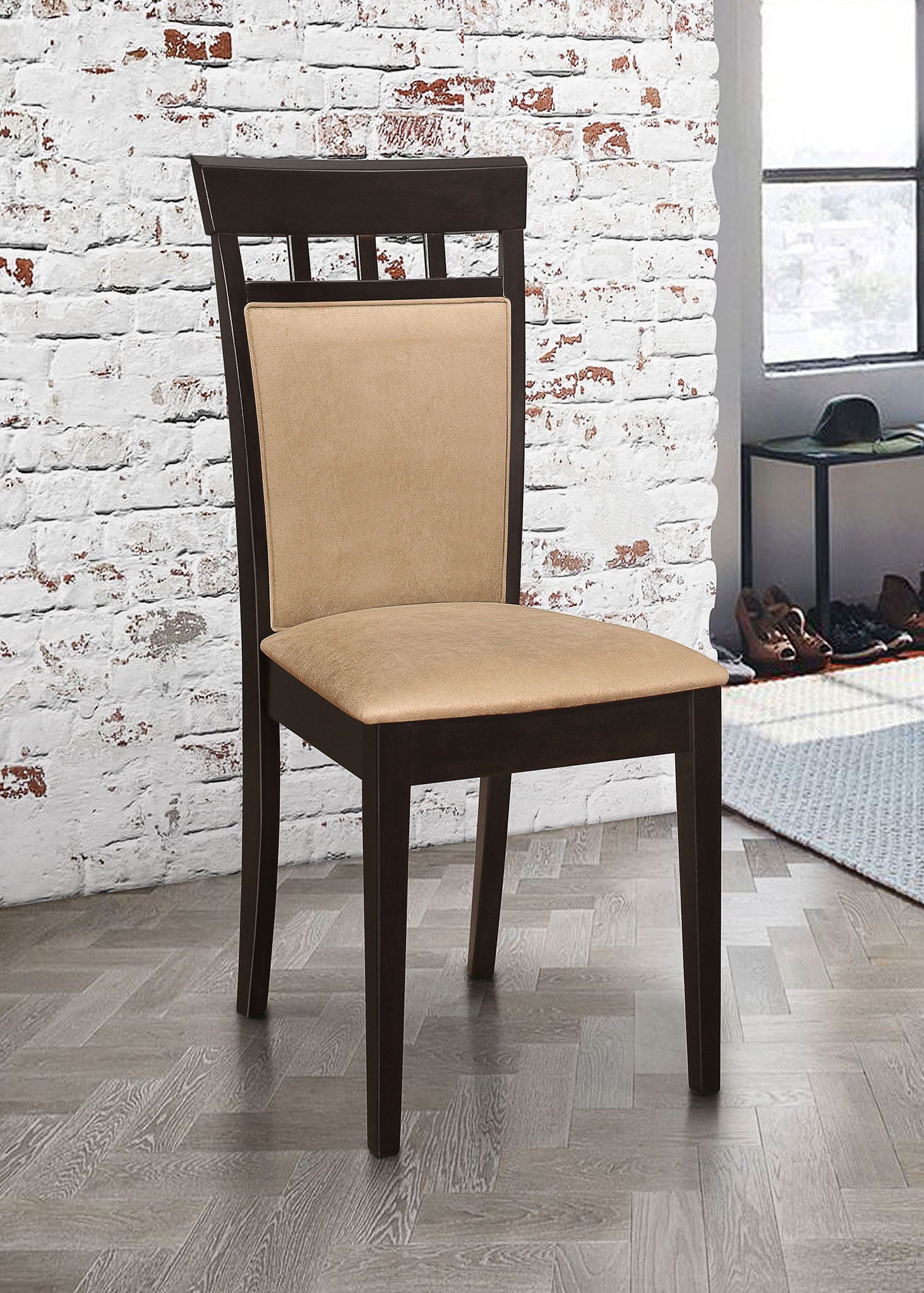 Gabriel Closed Back Dining Side Chair Cappuccino (Set of 2)