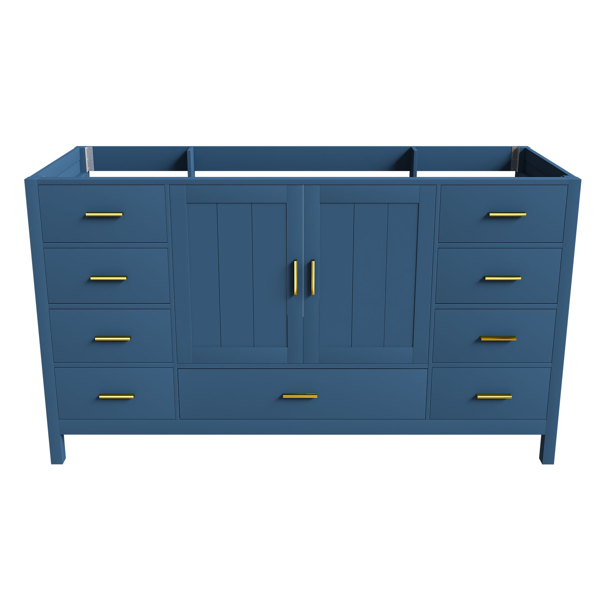 60" Bathroom Vanity Base Cabinet with 2 Soft-Close Double Doors