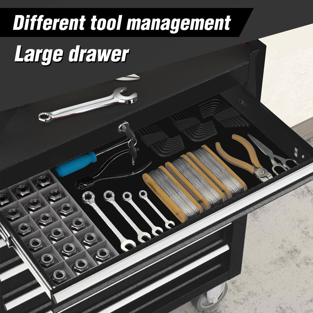 5-Drawer Rolling Tool Chest w/Lock & Key