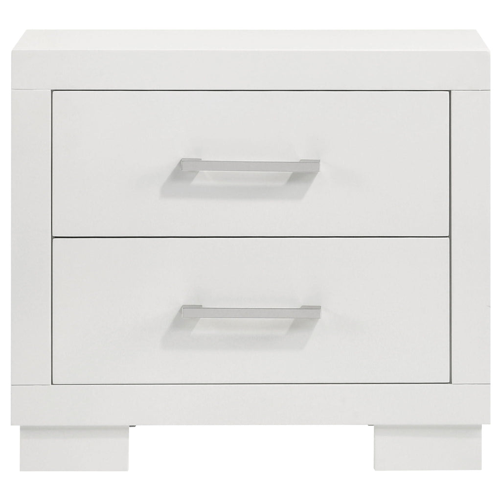 Jessica 4-piece Queen LED Bedroom Set Snow White