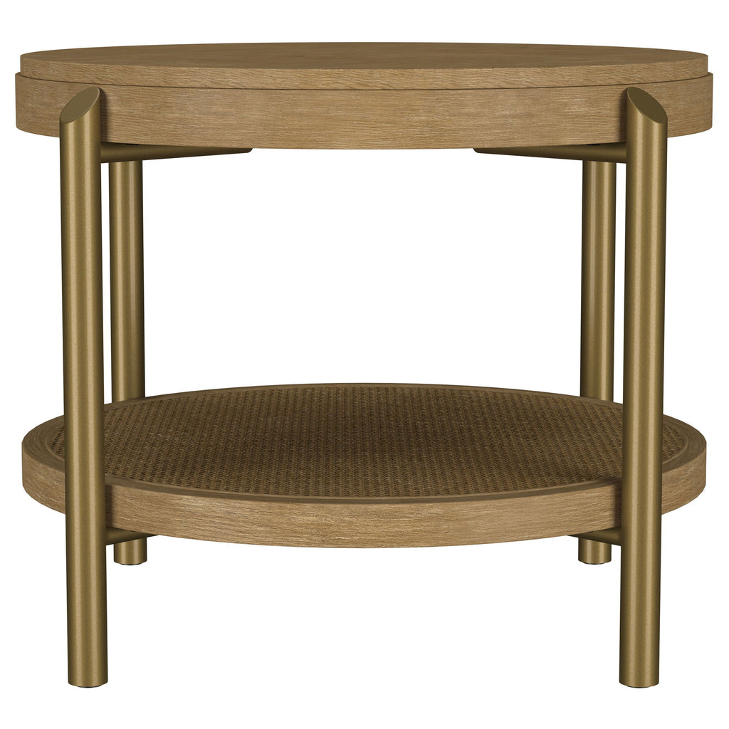 Benson - Round Table With Storage Shelf