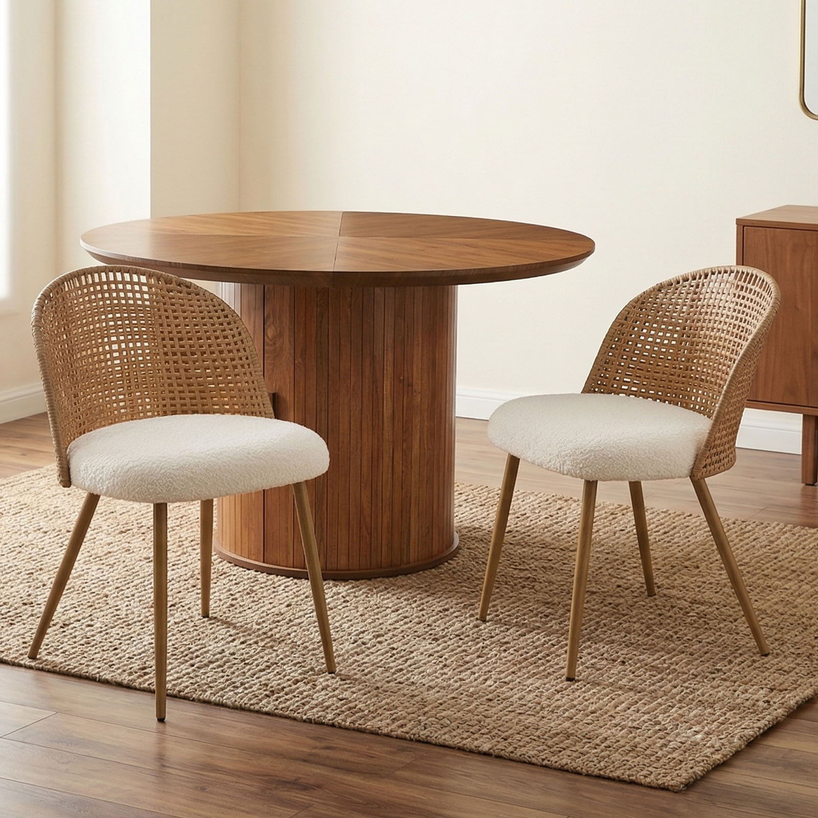 Bohemian Style Double Seater Dining Chair