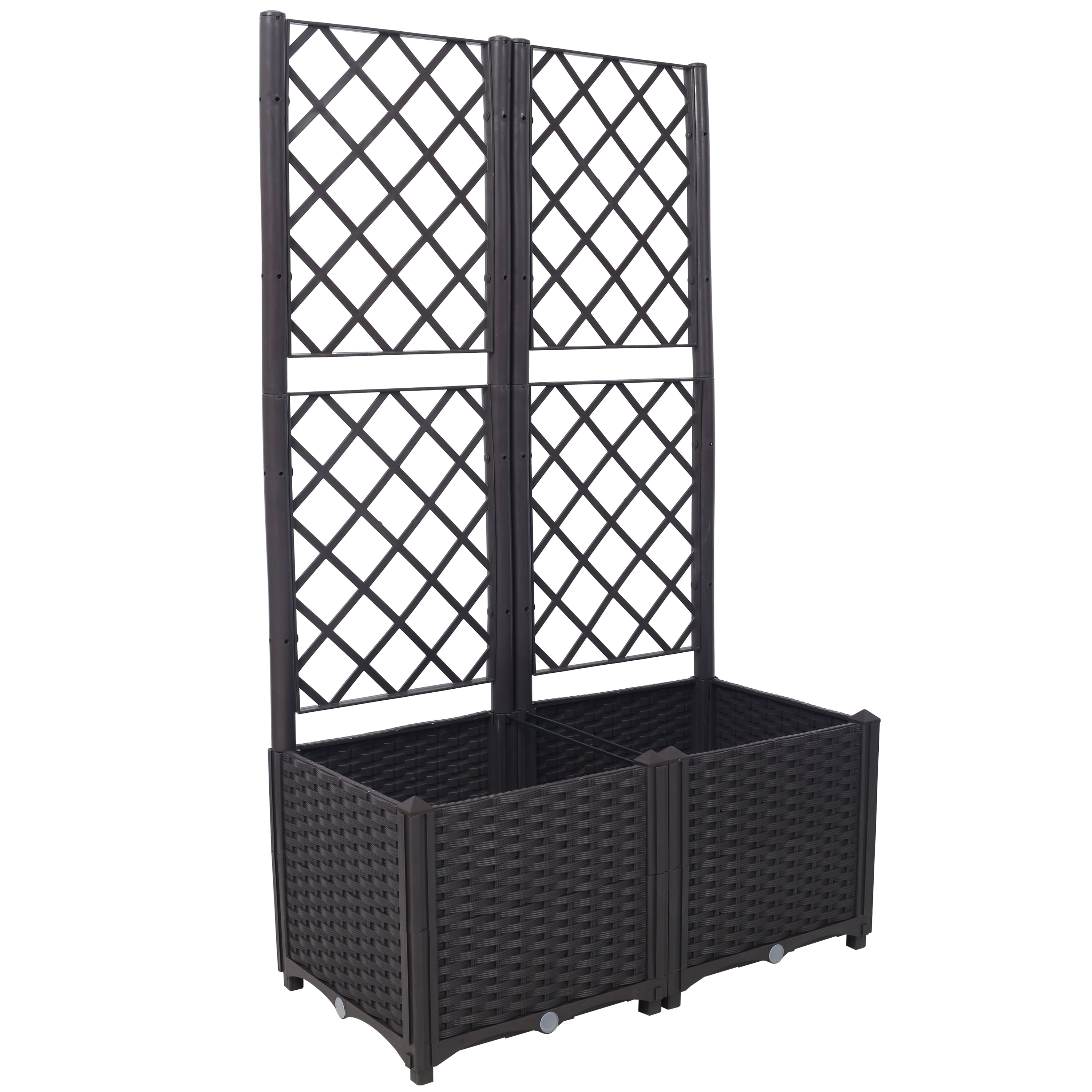 Poly Rattan Garden Planter