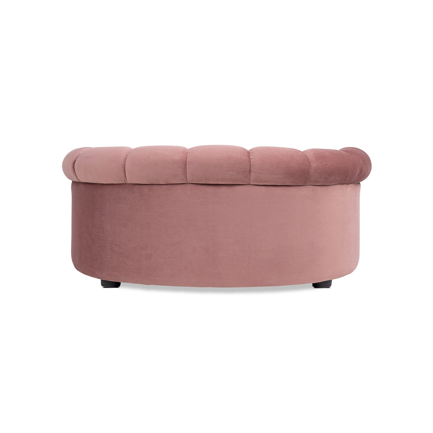 Halle 35.5" Rolled-Arm Dog Bed with Channel-Tufted Back