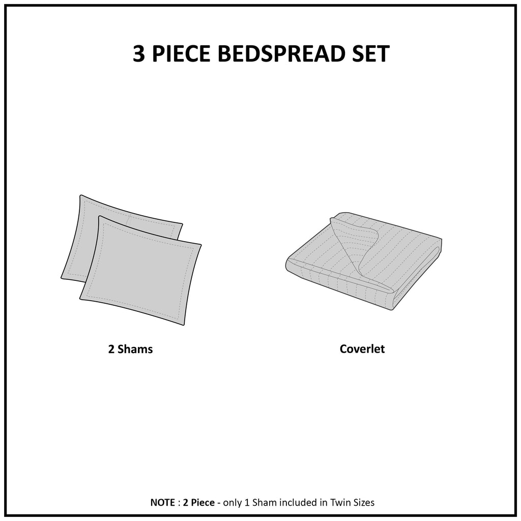3 Piece Velvet Quilt Set