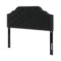 Charismatic Queen Size Headboard with Button Tufting and Nailhead Trim