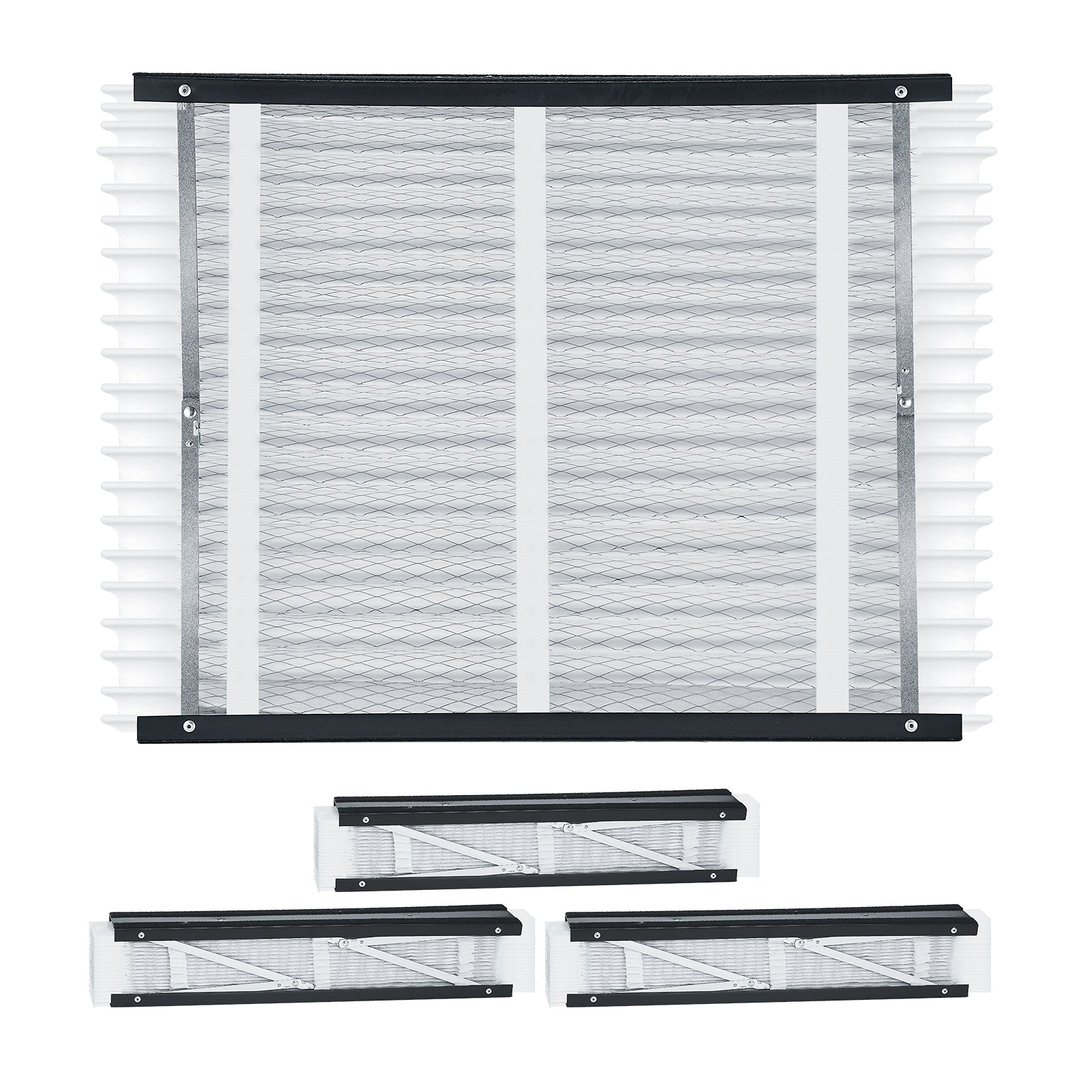 Air Filters MERV 13 Electrostatic Pleated HVAC Furnace Filter 4-Pack 20 x 25 x 4