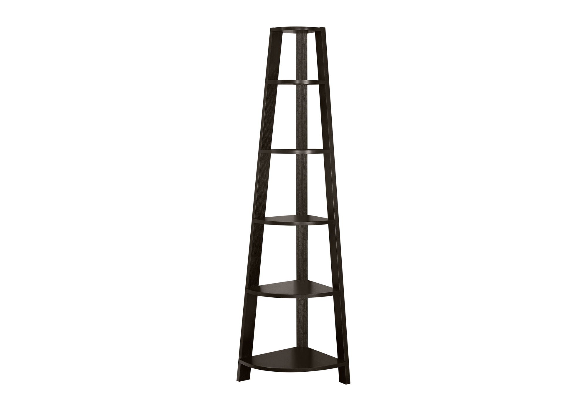 5 Tier Bookshelf, Bookcase, Etagere, Corner