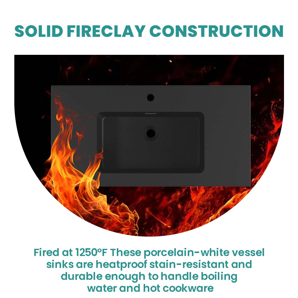 BB02-36-109 Integrated Engineered Solid Surface Basin Matte
