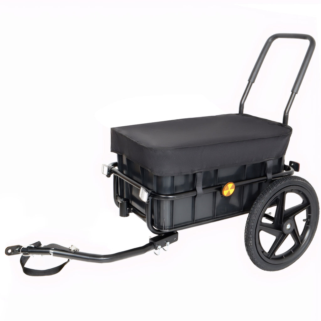 2-in-1 Bike Cargo Trailer with Removable Box