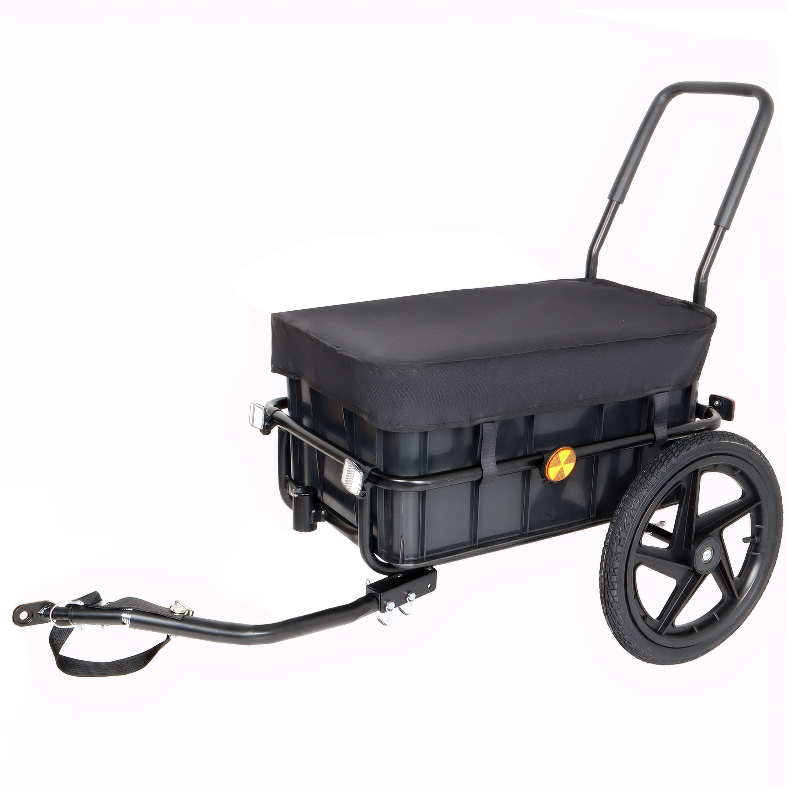 2-in-1 Bike Cargo Trailer with Removable Box