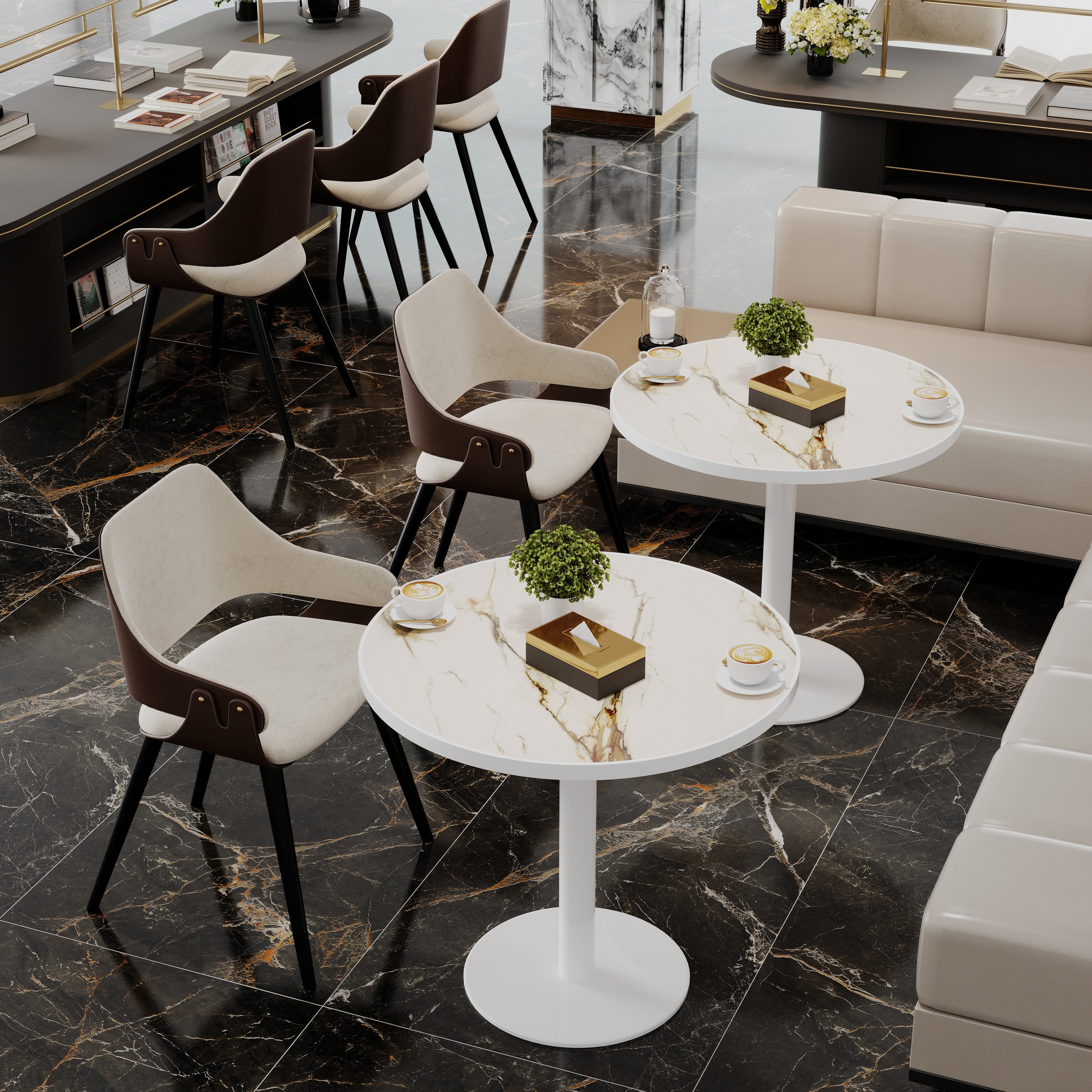 31.5" Round Modern Tulip Dining Table