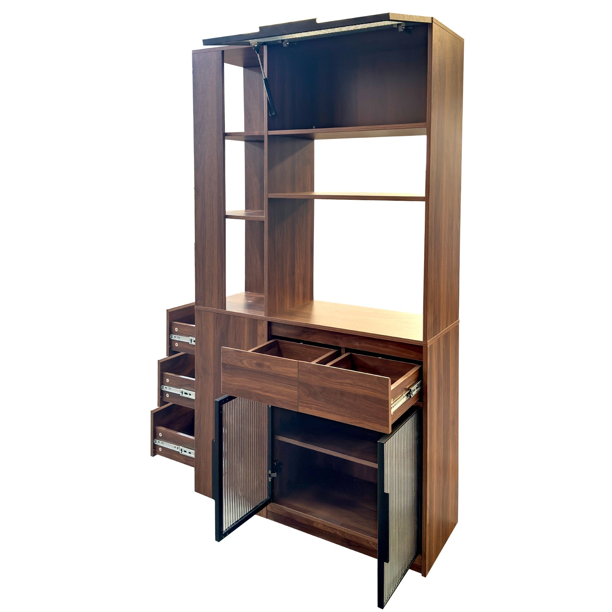 70.87"H Tall Storage Cabinet with Multi-Functional Storage Space