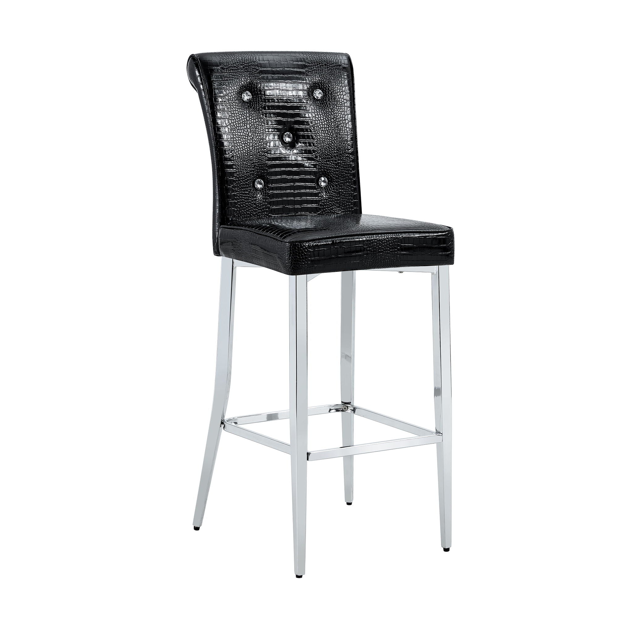 Bar Chairs & Crystal Clasp Design (Set of 2)