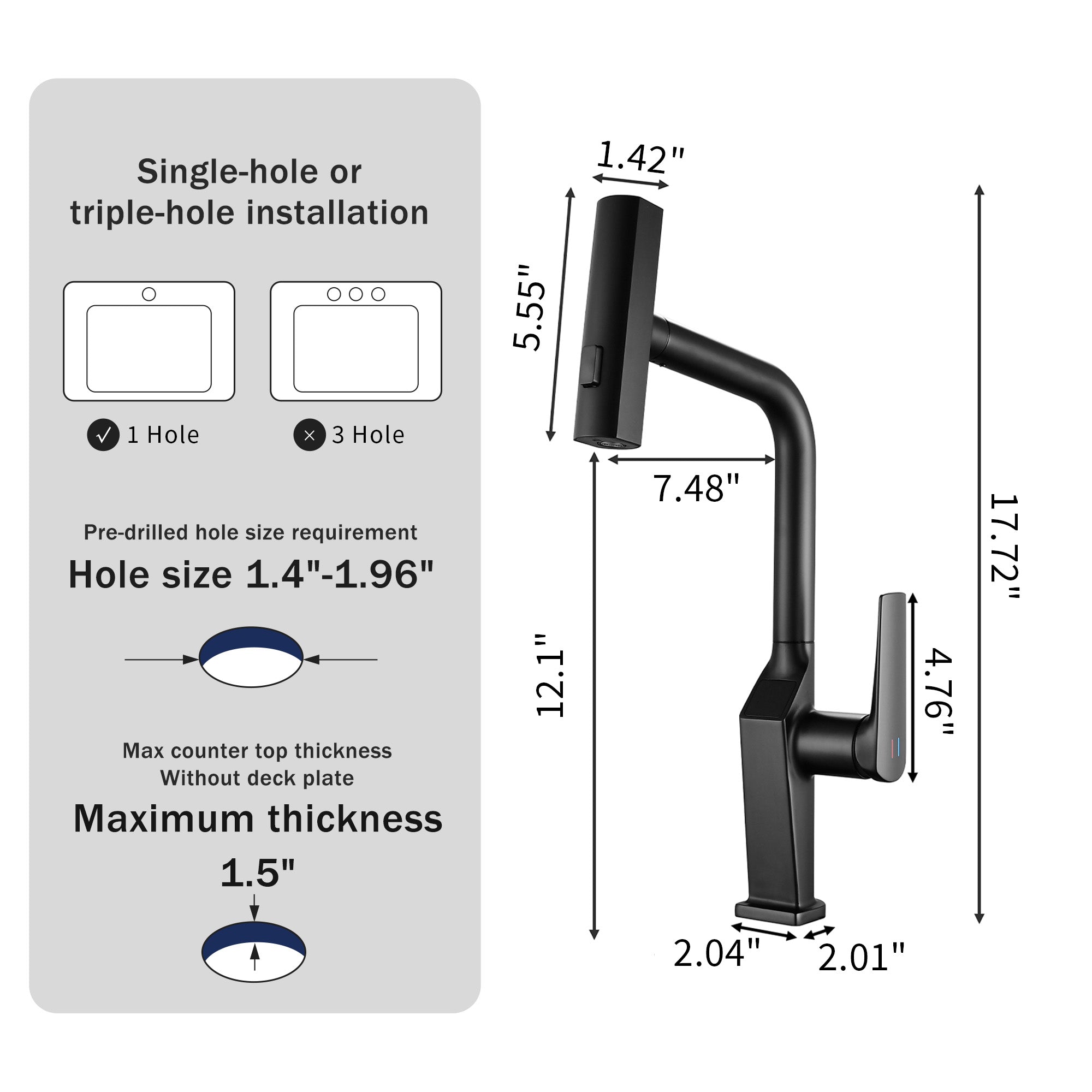 Touchless Matte Kitchen Faucet