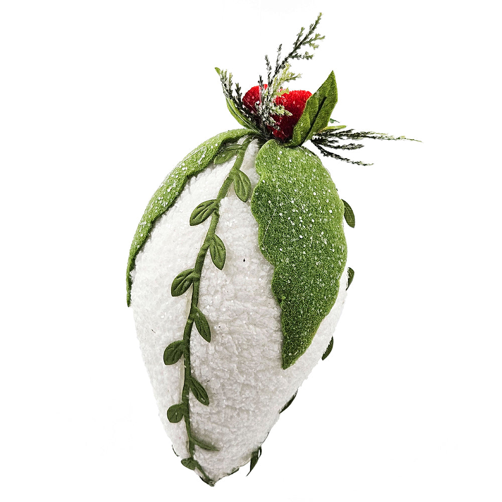 7" Iced Pinecone Ornaments – Set of 6