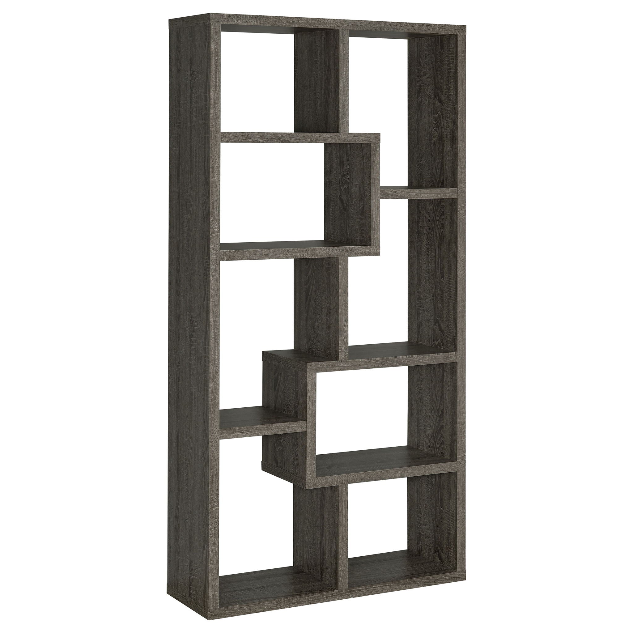 8 Shelf Geometric Bookcase