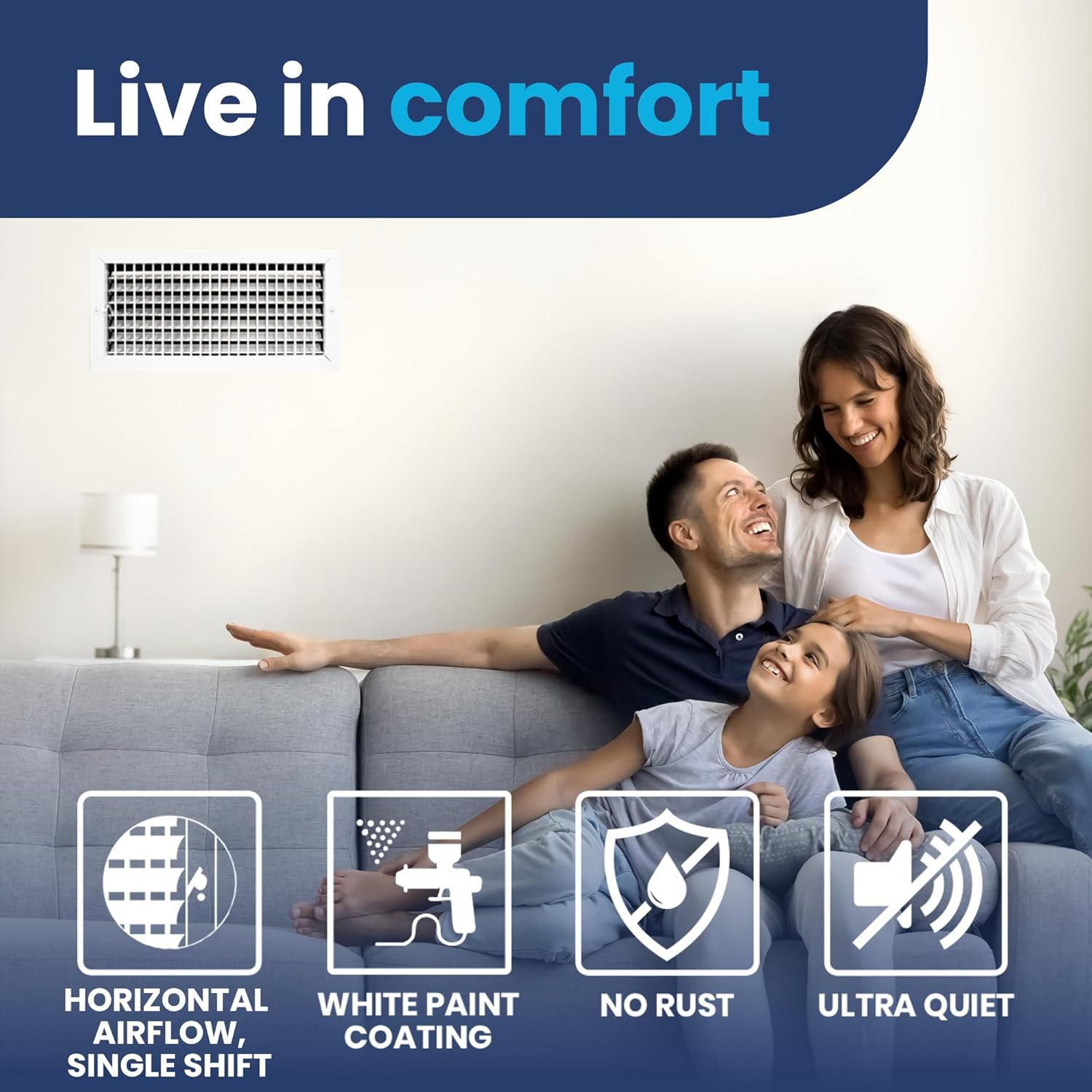 AC Register Vent Cover 18X8 inch - Box of 20