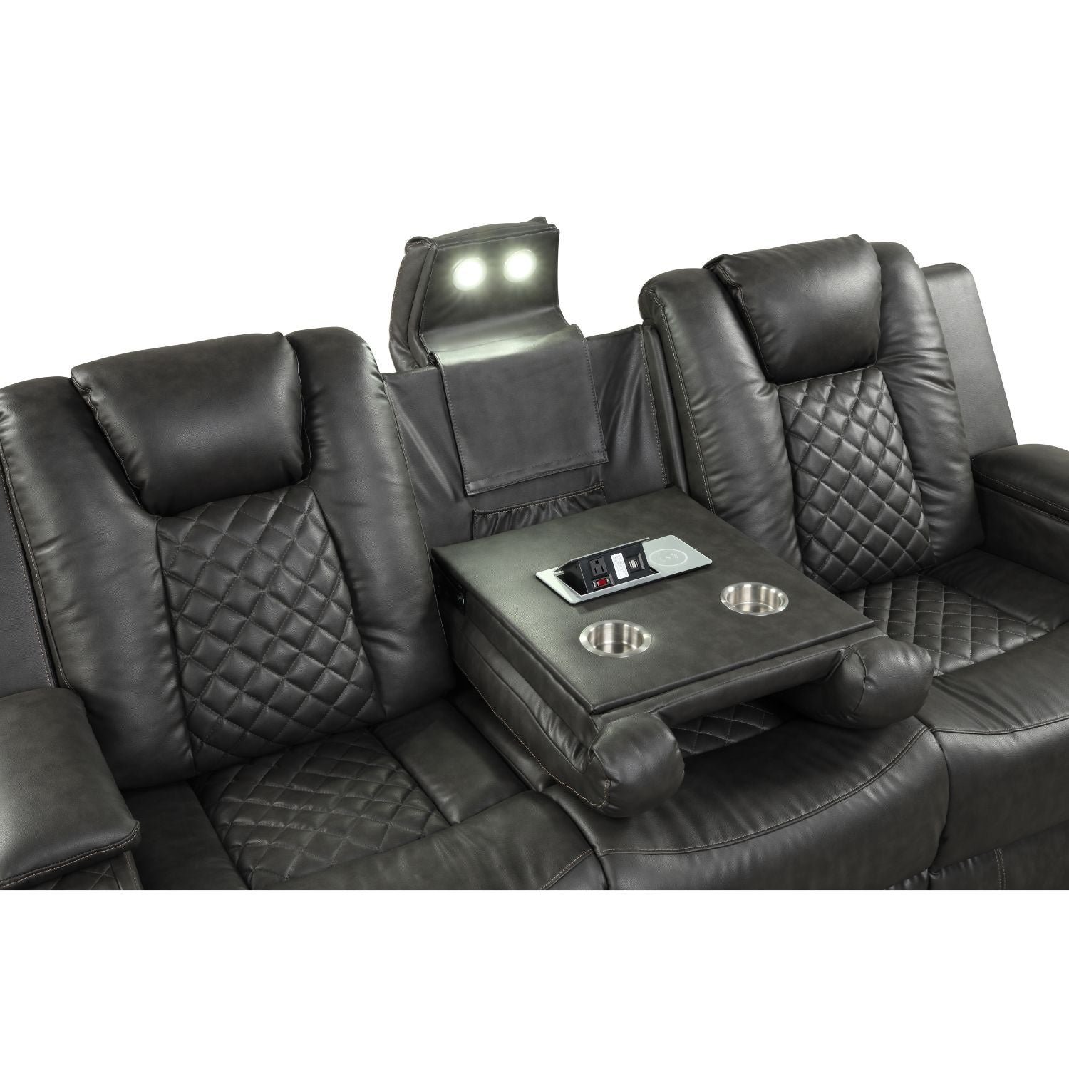 Benz - Power Reclining Sofa With LED Lighting