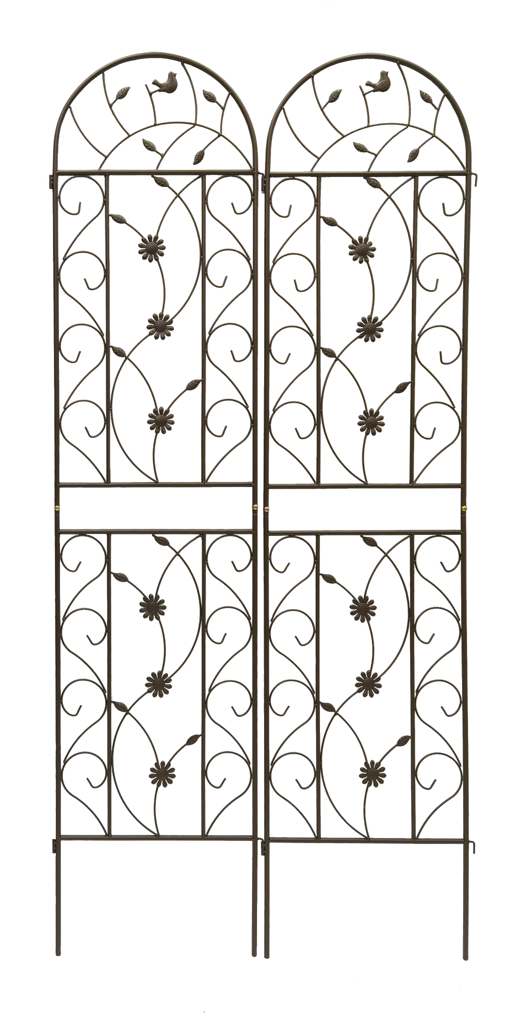 2 Pack Metal Garden Trellis 86.7" x 19.7"