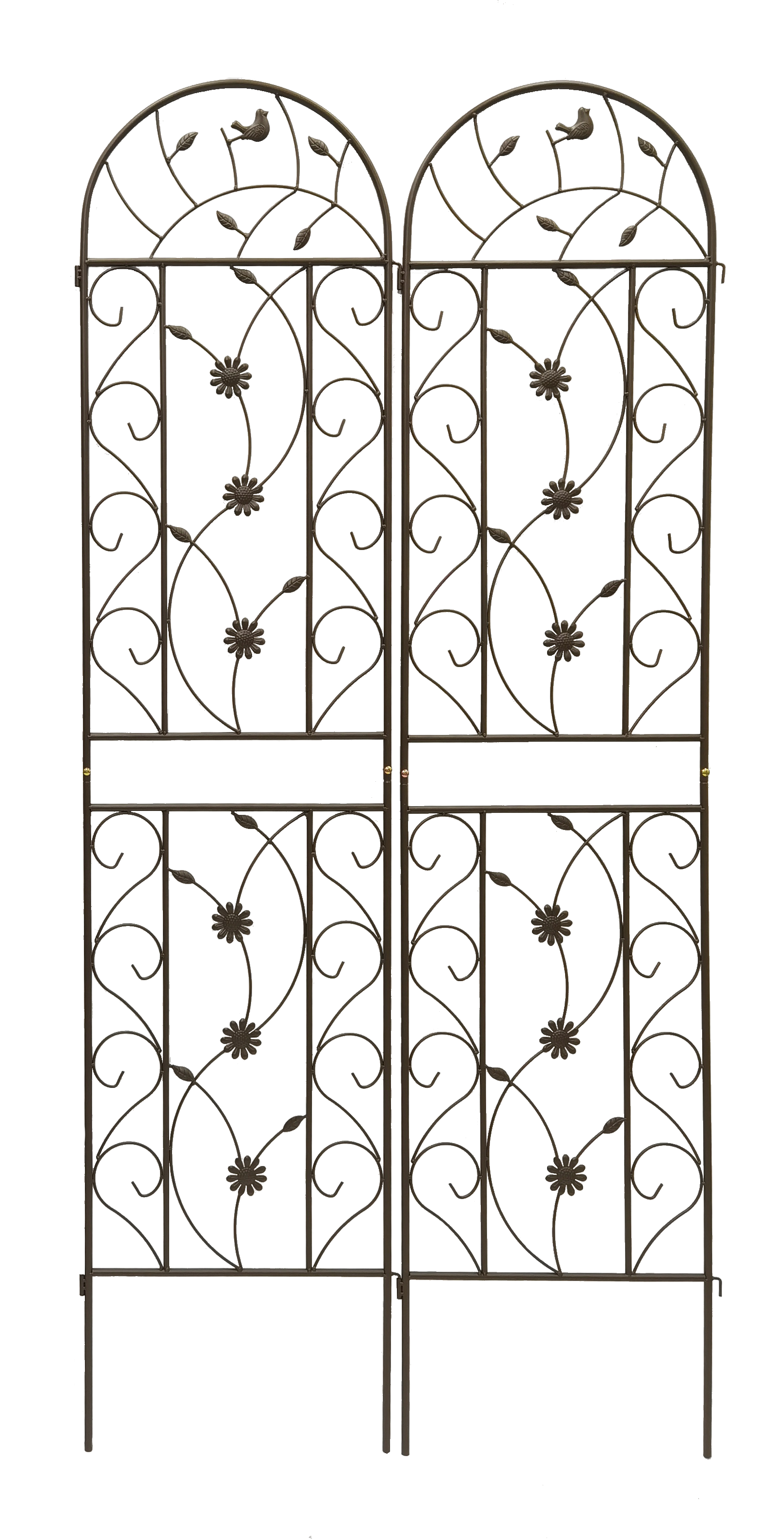 2 Pack Metal Garden Trellis 86.7" x 19.7"
