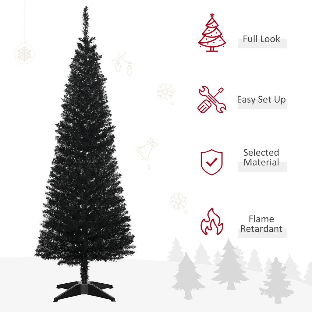 HOMCOM 5' Artificial Pencil Christmas Tree