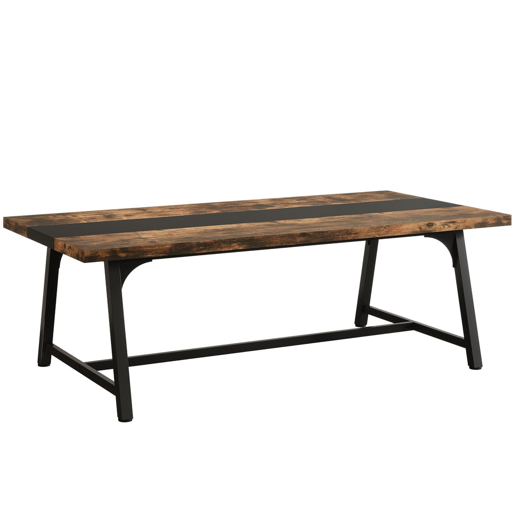 Modern Rectangular Conference Table For 6 - 8 People, Office Executive Desk